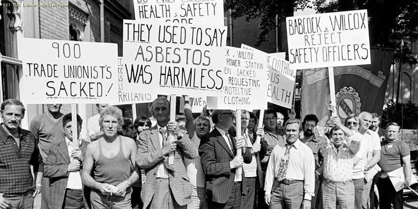 Asbestos protest